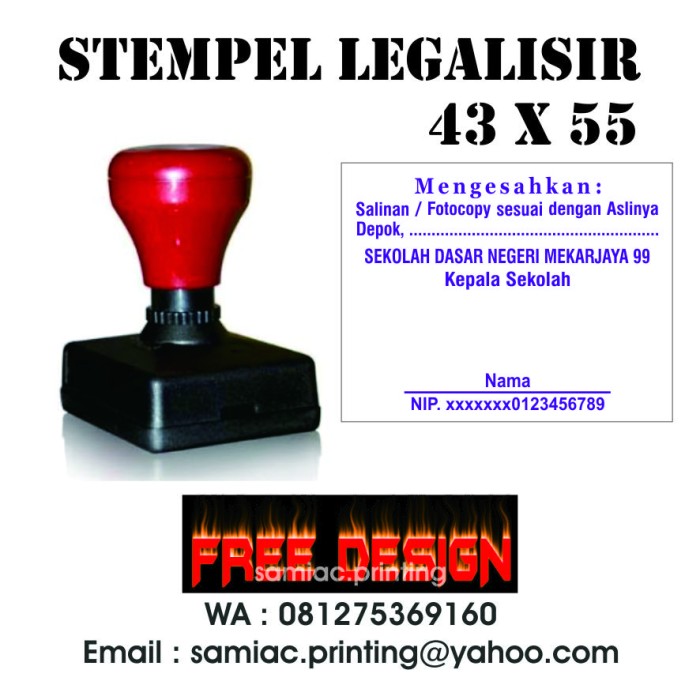 Detail Contoh Stempel Legalisir Nomer 18