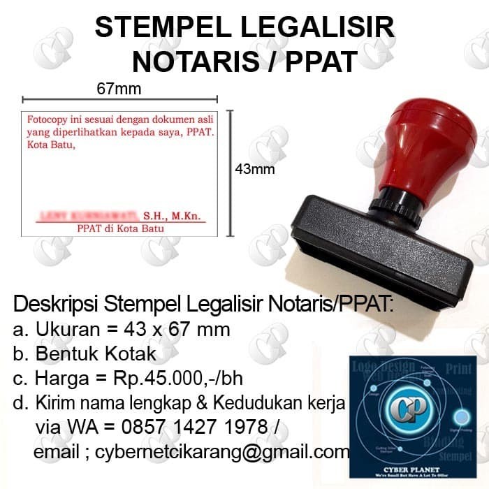 Detail Contoh Stempel Legalisir Nomer 32