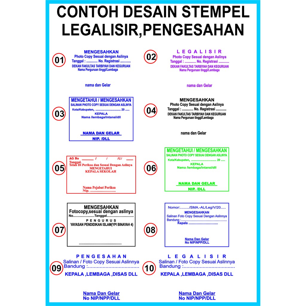 Detail Contoh Stempel Legalisir Nomer 5