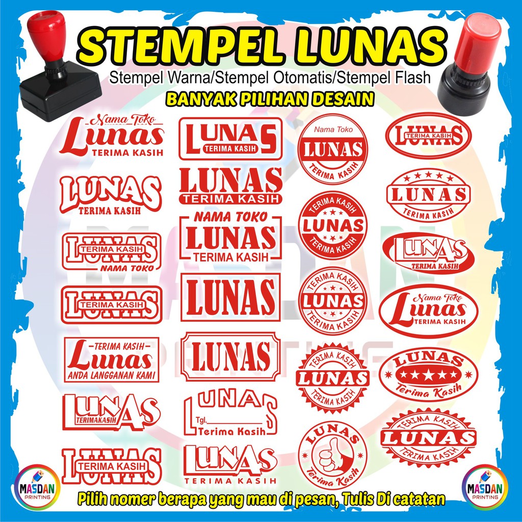 Detail Contoh Stempel Lunas Nomer 9