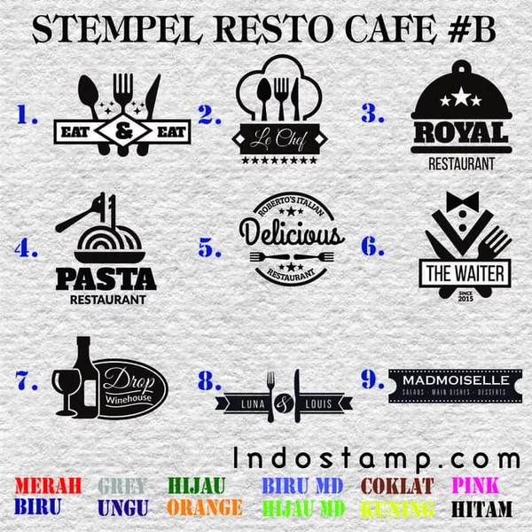 Detail Contoh Stempel Makanan Nomer 6