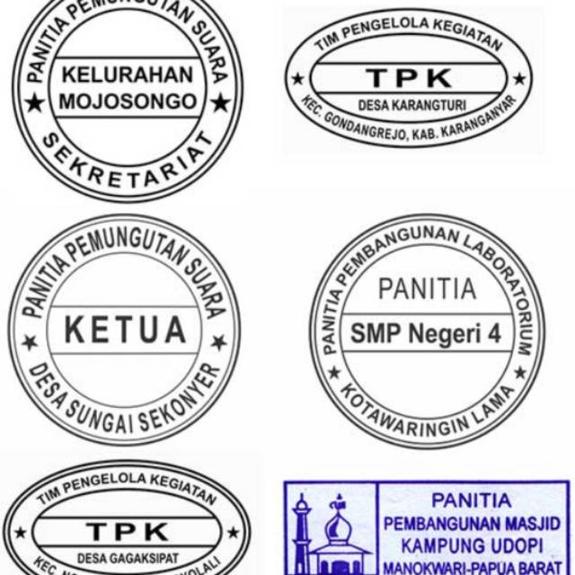 Contoh Stempel Panitia - KibrisPDR