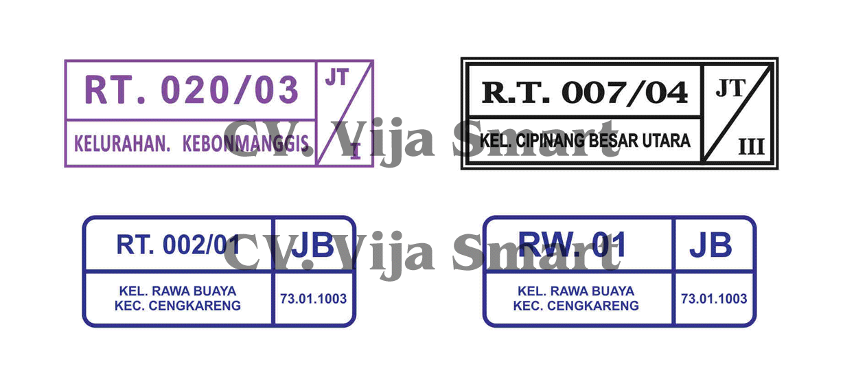 Detail Contoh Stempel Rt Nomer 4