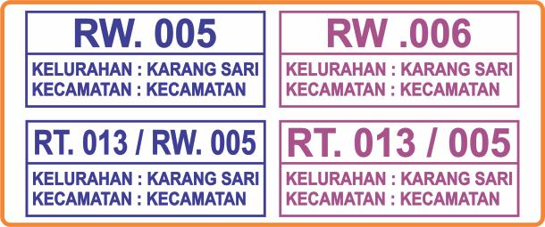 Detail Contoh Stempel Rt Nomer 5
