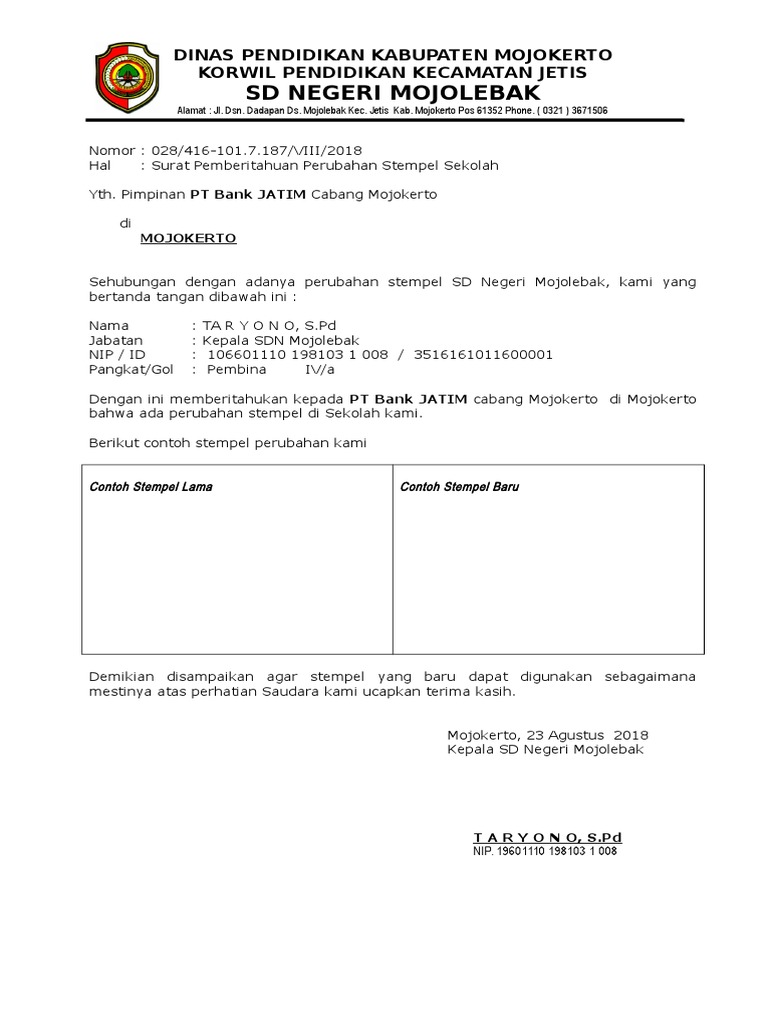 Detail Contoh Stempel Sekolah Nomer 39