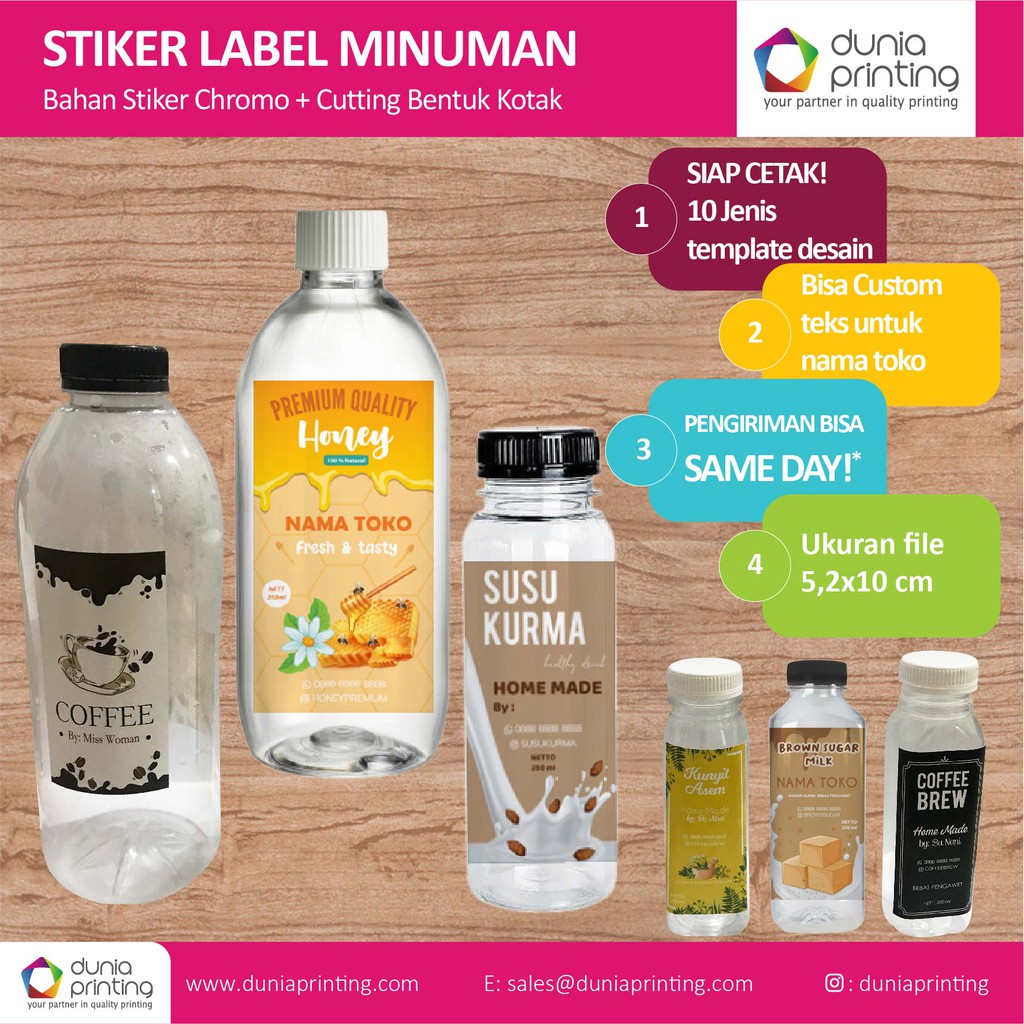 Detail Contoh Stiker Botol Minuman Nomer 34