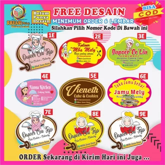 Detail Contoh Stiker Cake Nomer 43
