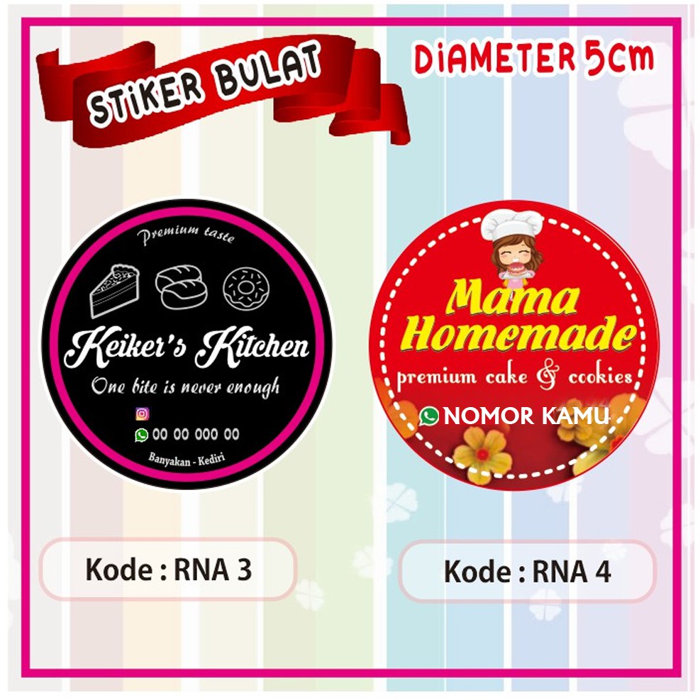 Detail Contoh Stiker Cake And Cookies Nomer 15