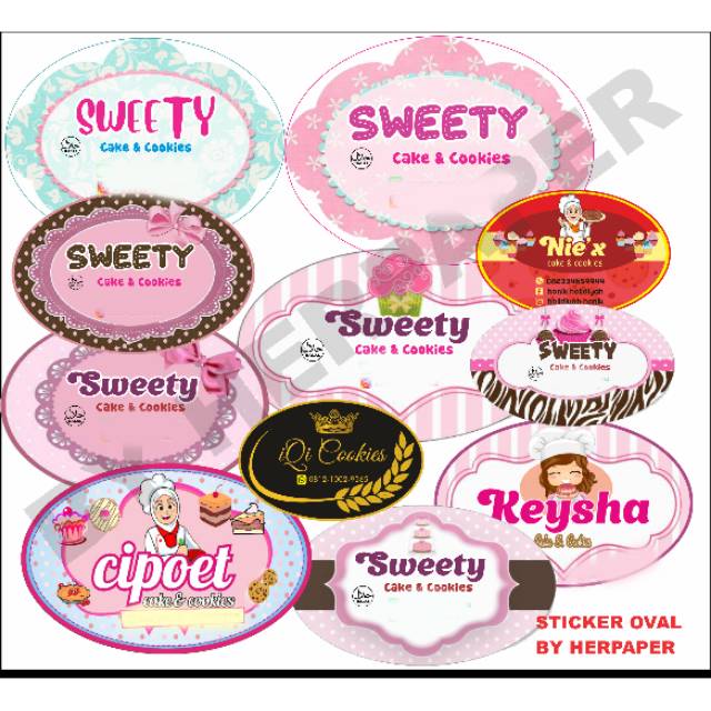 Detail Contoh Stiker Cake And Cookies Nomer 20