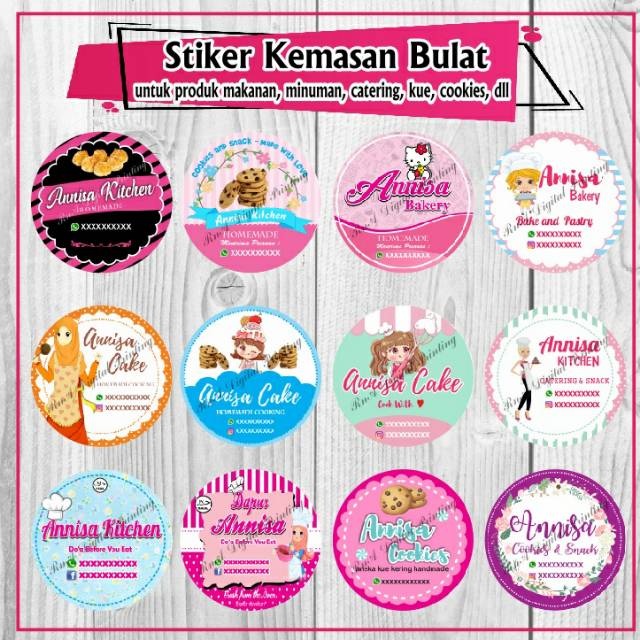 Detail Contoh Stiker Cake And Cookies Nomer 21