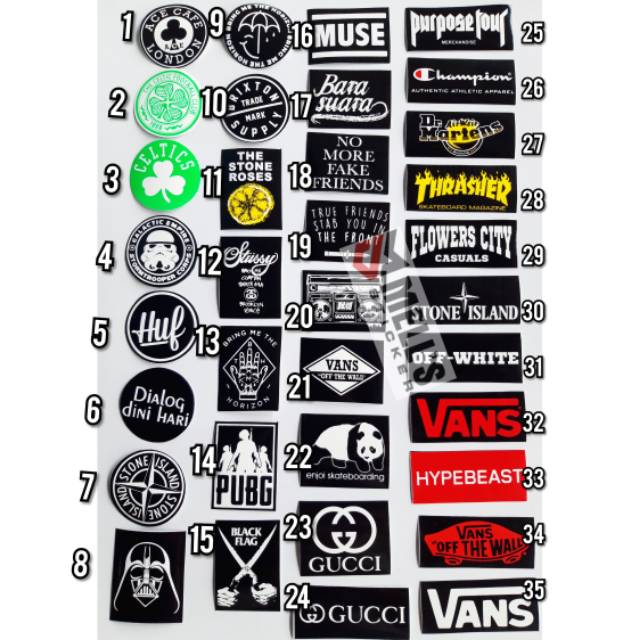 Detail Contoh Stiker Distro Nomer 22