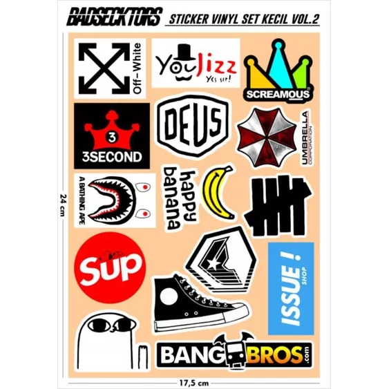 Detail Contoh Stiker Distro Nomer 42