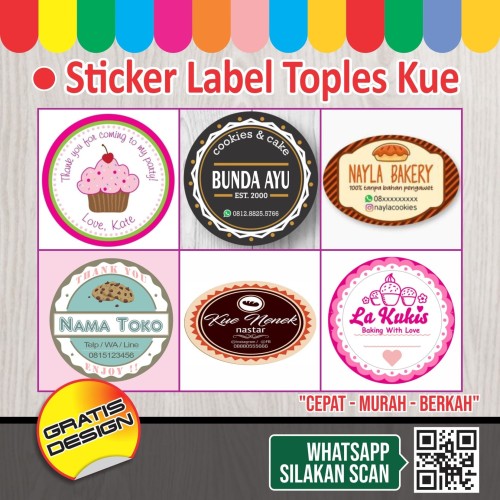 Detail Contoh Stiker Jualan Kue Nomer 49