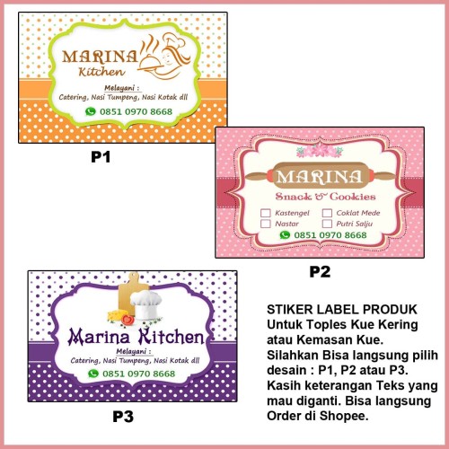 Detail Contoh Stiker Jualan Makanan Nomer 24