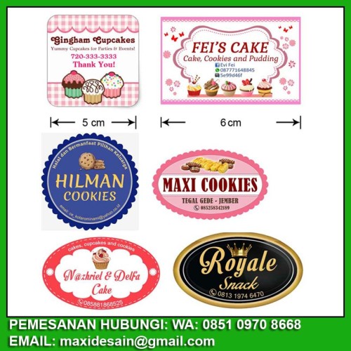 Detail Contoh Stiker Jualan Makanan Nomer 5