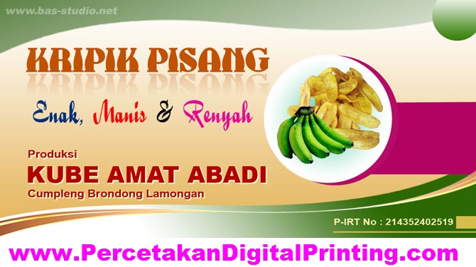 Detail Contoh Stiker Keripik Pisang Nomer 52