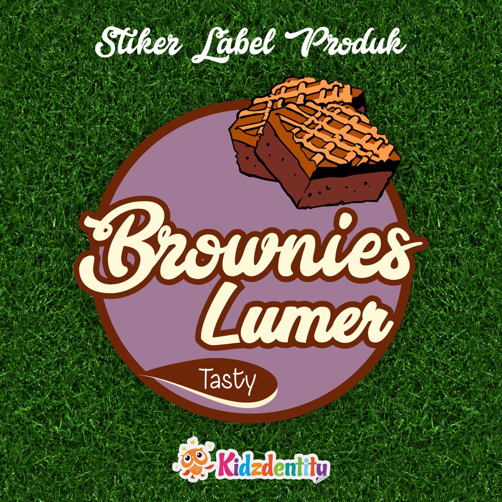 Detail Contoh Stiker Kue Brownies Nomer 2
