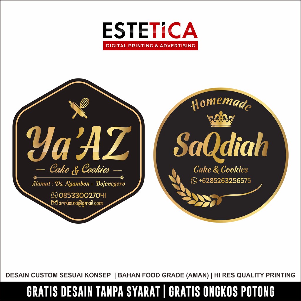 Detail Contoh Stiker Kue Kering Nomer 52