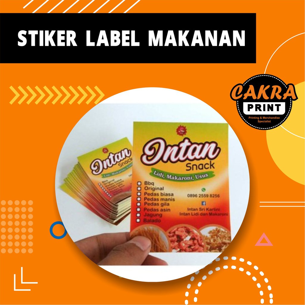 Detail Contoh Stiker Label Camilan Nomer 24