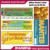 Detail Contoh Stiker Label Camilan Nomer 53