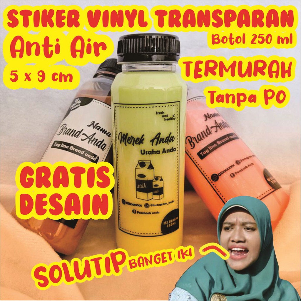 Detail Contoh Stiker Label Minuman Botol Nomer 45