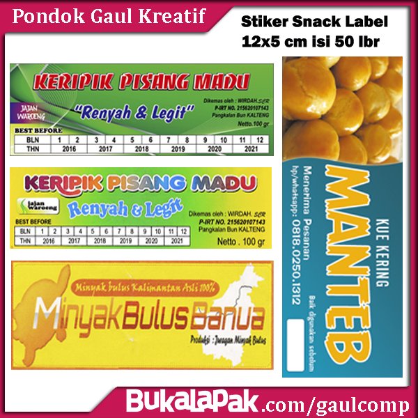 Detail Contoh Stiker Label Snack Nomer 48