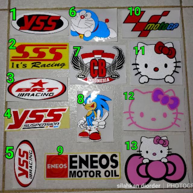 Contoh Stiker Motor - KibrisPDR