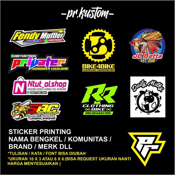 Detail Contoh Stiker Nama Di Motor Nomer 27