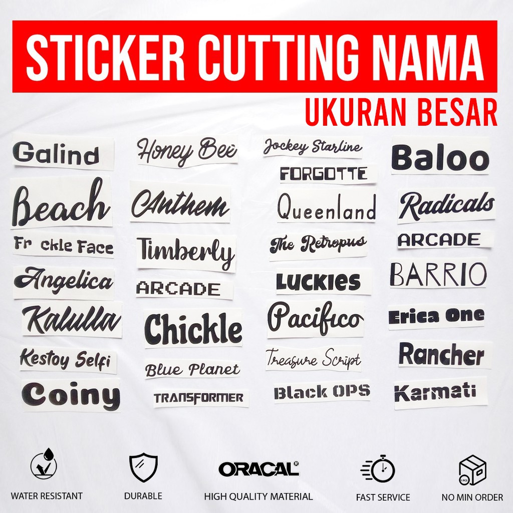 Detail Contoh Stiker Nama Di Motor Nomer 4