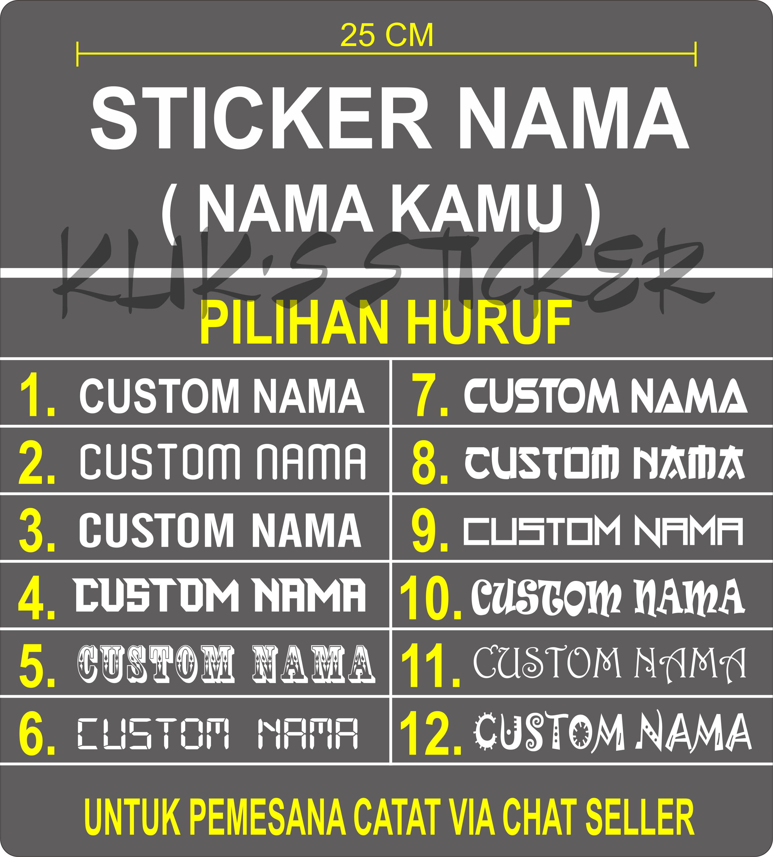 Detail Contoh Stiker Nama Di Motor Nomer 34