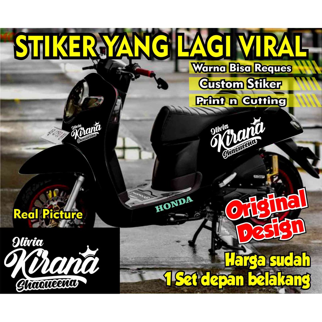 Detail Contoh Stiker Nama Di Motor Nomer 5