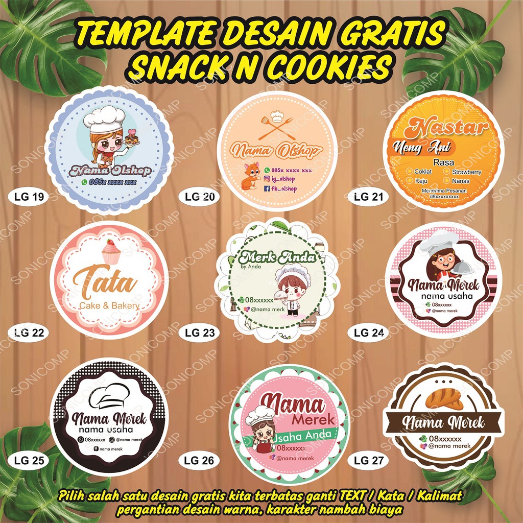 Detail Contoh Stiker Nama Makanan Nomer 21