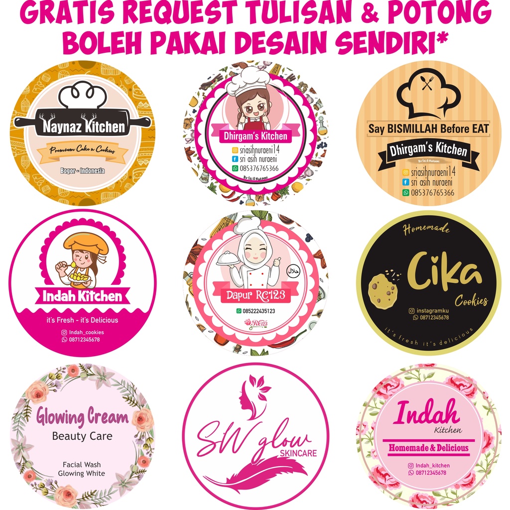 Detail Contoh Stiker Nama Makanan Nomer 53