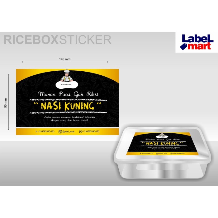 Detail Contoh Stiker Nasi Kotak Nomer 6