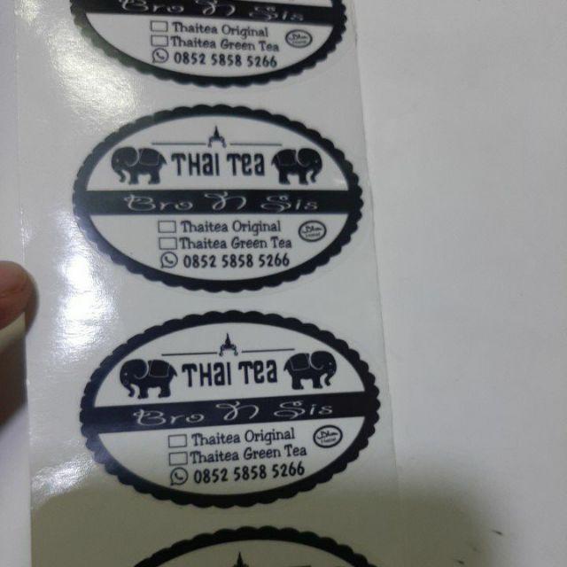Detail Contoh Stiker Thai Tea Nomer 2