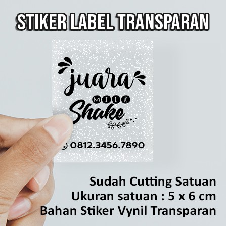 Detail Contoh Stiker Transparan Nomer 50