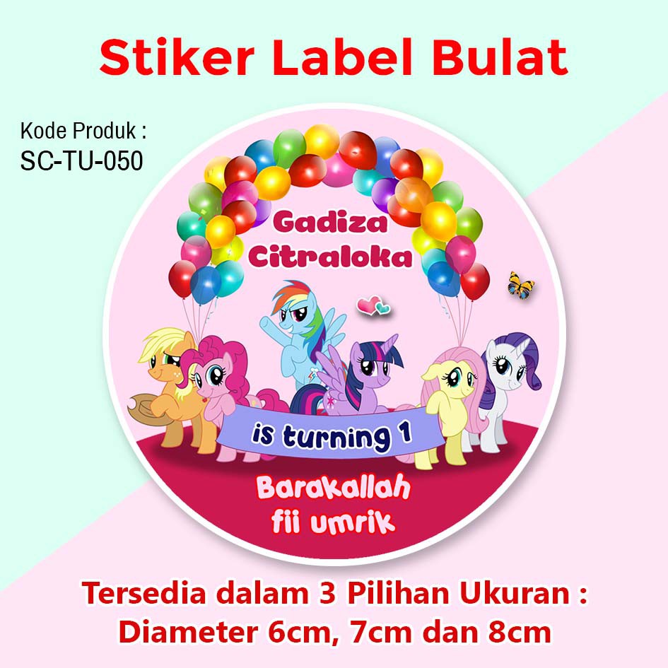 Detail Contoh Stiker Ulang Tahun Anak Nomer 12