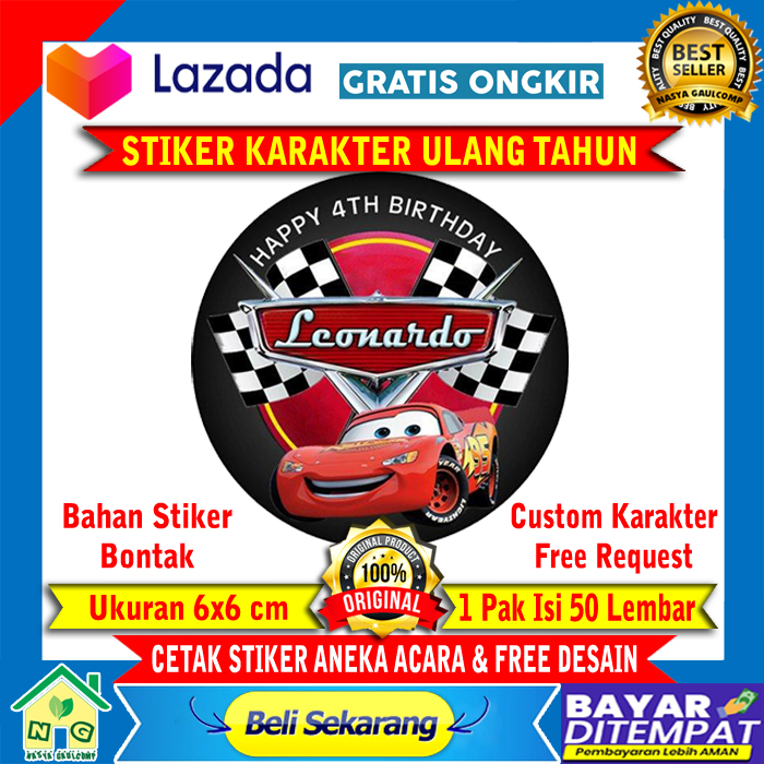 Detail Contoh Stiker Ulang Tahun Anak Nomer 42