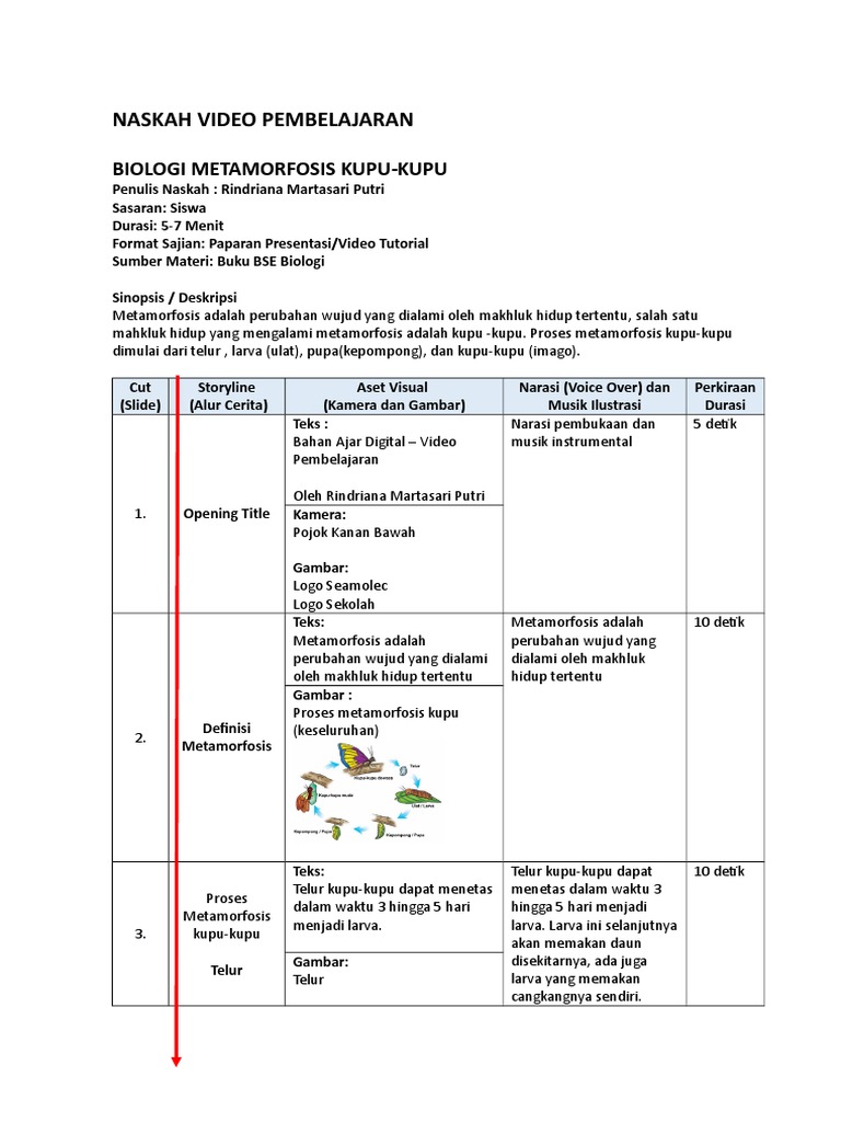 Detail Contoh Story Line Nomer 6