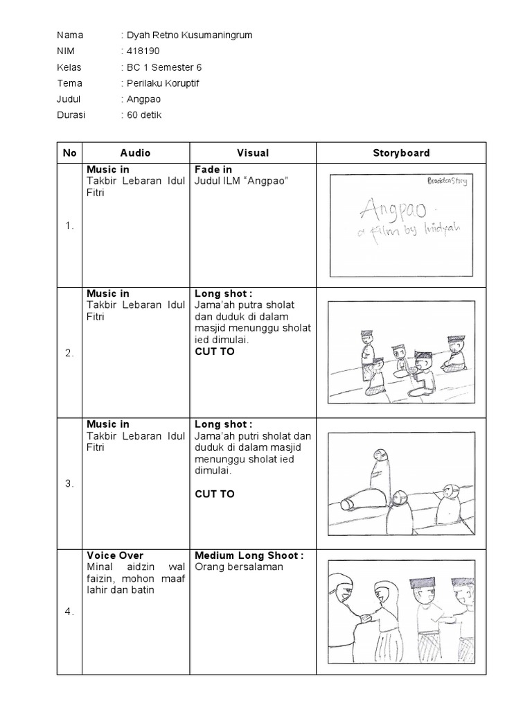 Detail Contoh Storyboard Film Pendek Nomer 24