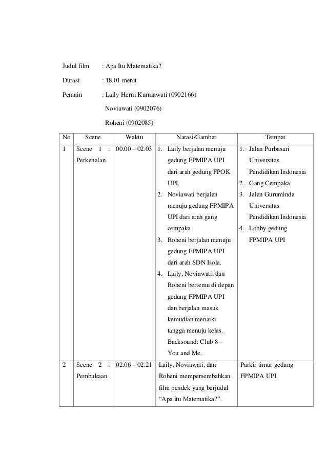 Detail Contoh Storyboard Film Pendek Nomer 8