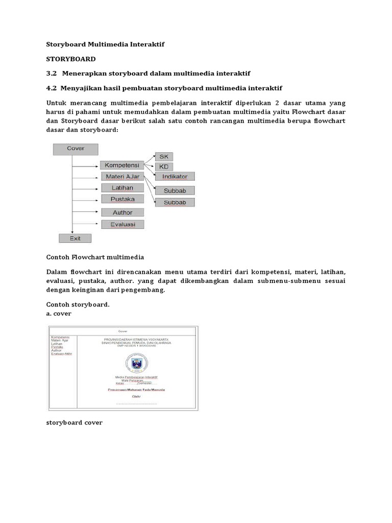 Detail Contoh Storyboard Multimedia Interaktif Nomer 17