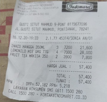 Detail Contoh Struk Belanja Nomer 24