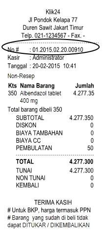 Detail Contoh Struk Belanja Nomer 27