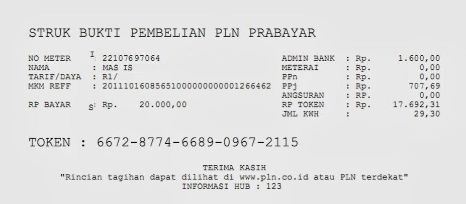 Detail Contoh Struk Pembayaran Nomer 11