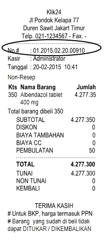 Detail Contoh Struk Pembayaran Koleksi Nomer 13