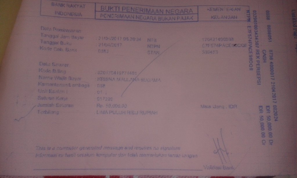 Detail Contoh Struk Pembayaran Nomer 16