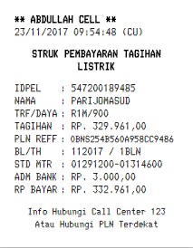 Detail Contoh Struk Pembayaran Nomer 23