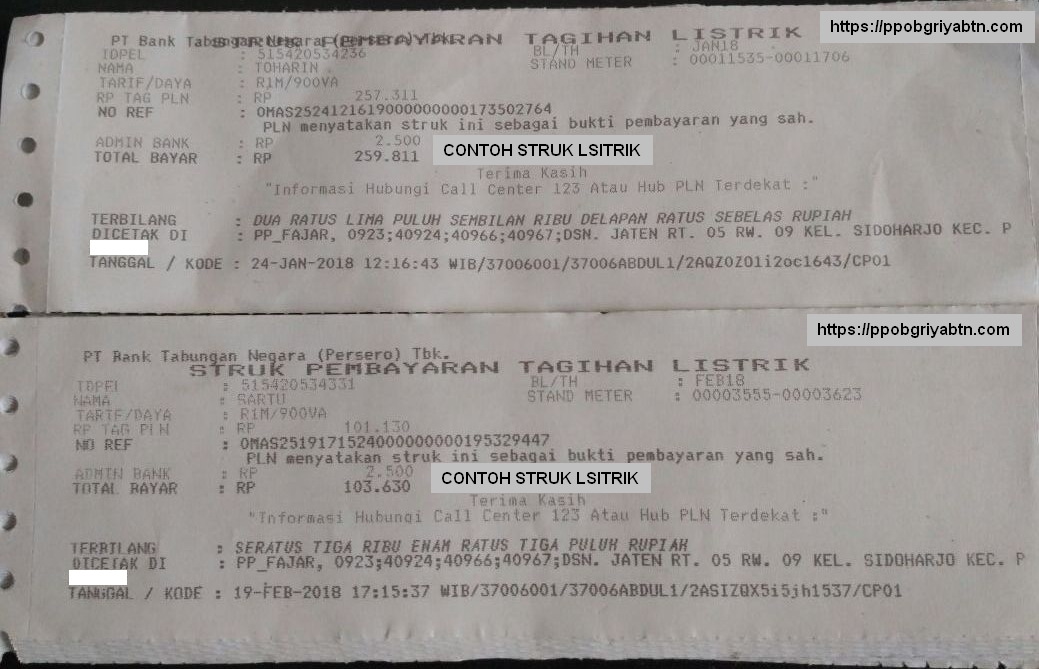 Detail Contoh Struk Pembayaran Nomer 24