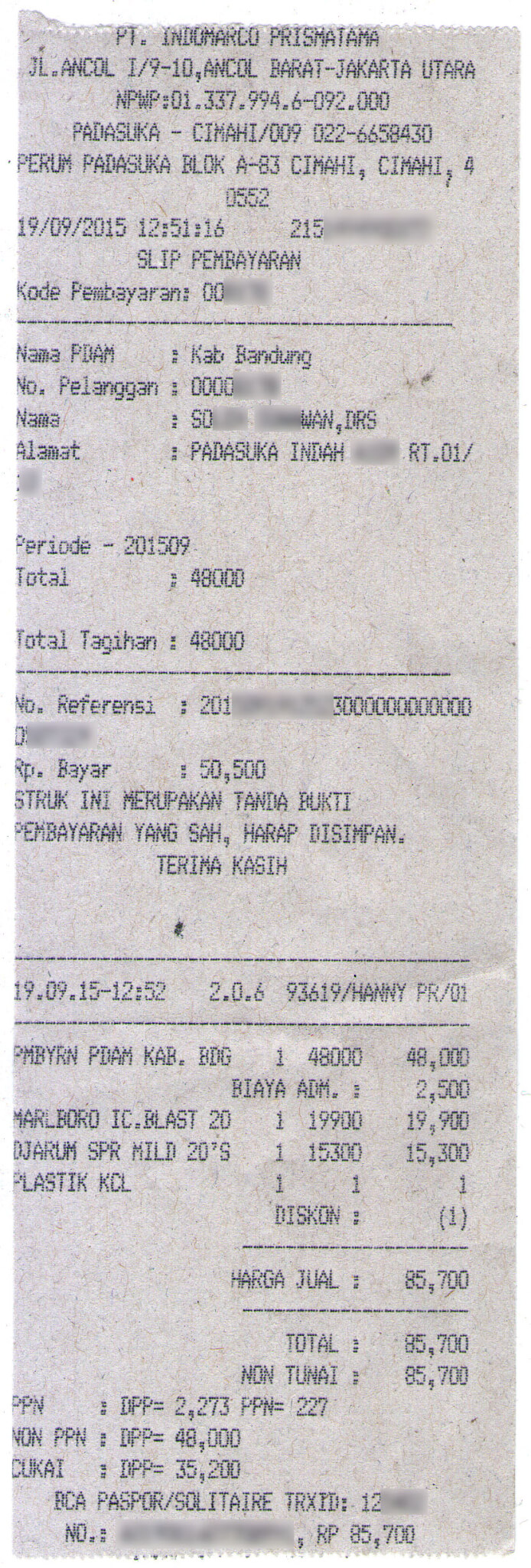 Detail Contoh Struk Pembayaran Nomer 33